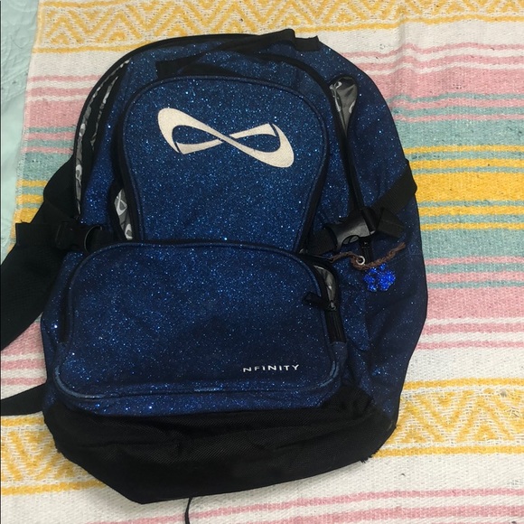 nfinity blue sparkle backpack